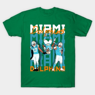 Tua tagovailoa x tyreek hill x jaylen waddle waddle - miami dolphins T-Shirt